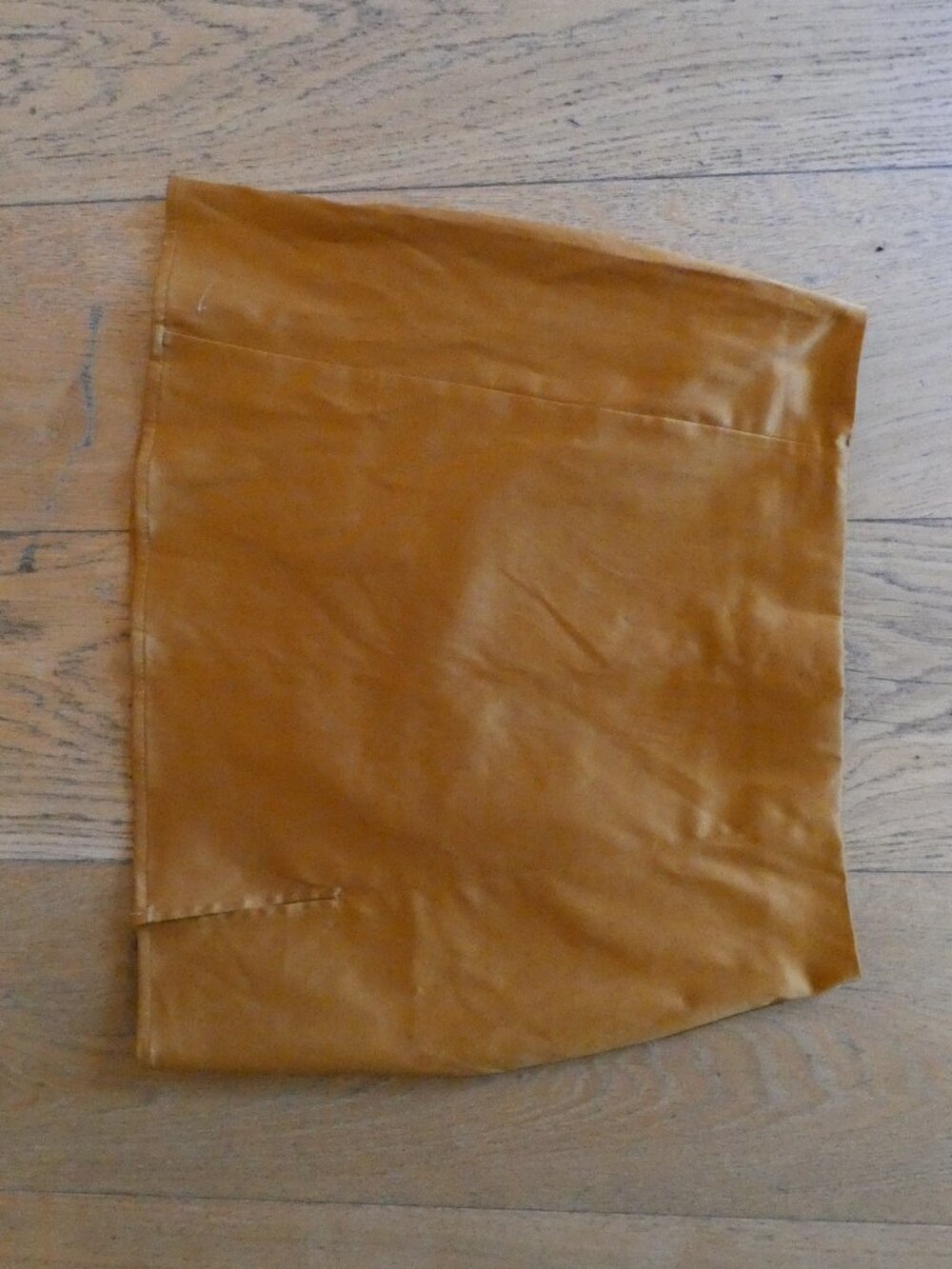 Mustard Yellow Urban Outfitters Silk Mini Skirt